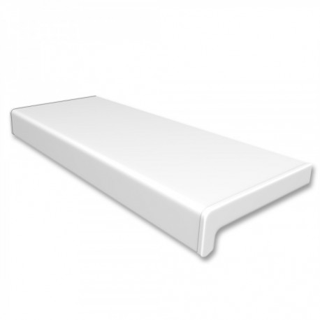 Vnitřní PVC parapet, šířka 20 cm (200 mm), bezúdržbový, bílý, PVC koncovky v ceně