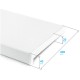 Vnitřní PVC parapet, šířka 40 cm (400 mm), bezúdržbový, bílý, PVC koncovky v ceně