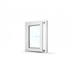 Plastové okno jednokřídlé 65x80 cm (650x800 mm), bílé, otevíravé i sklopné, LEVÉ - otevřené