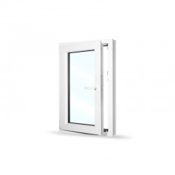 Plastové okno jednokřídlé 65x100 cm (650x1000 mm), bílé, otevíravé i sklopné, LEVÉ - otevřené