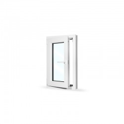 Plastové okno jednokřídlé 50x80 cm (500x800 mm), bílé, otevíravé i sklopné, LEVÉ - otevřené