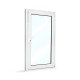 Plastové okno jednokřídlé 80x140 cm (800x1400 mm), bílé, otevíravé i sklopné, PRAVÉ - postupný výklop mikroventilace