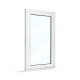 Plastové okno jednokřídlé 80x140 cm (800x1400 mm), bílé, otevíravé i sklopné, PRAVÉ - zavřené