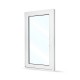 Plastové okno jednokřídlé 80x140 cm (800x1400 mm), bílé, otevíravé i sklopné, LEVÉ - zavřené