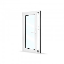 Plastové okno jednokřídlé 60x120 cm (600x1200 mm), bílé, otevíravé i sklopné, LEVÉ - otevřené