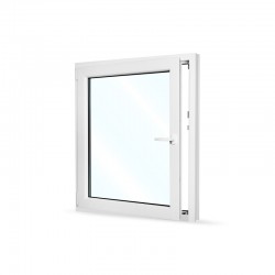 Plastové okno jednokřídlé 95x110 cm (950x1100 mm), bílé, otevíravé i sklopné, LEVÉ - otevřené
