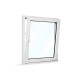 Plastové okno jednokřídlé 95x110 cm (950x1100 mm), bílé, otevíravé i sklopné, PRAVÉ - sklopené