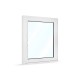 Plastové okno jednokřídlé 95x110 cm (950x1100 mm), bílé, otevíravé i sklopné, PRAVÉ - zavřené