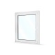 Plastové okno jednokřídlé 95x110 cm (950x1100 mm), bílé, otevíravé i sklopné, LEVÉ - zavřené
