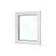 Plastové okno jednokřídlé 95x110 cm (950x1100 mm), bílé, otevíravé i sklopné, LEVÉ - pohled z exteriéru