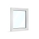 Plastové okno jednokřídlé 95x110 cm (950x1100 mm), bílé, otevíravé i sklopné, PRAVÉ - pohled z exteriéru