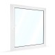 Plastové okno jednokřídlé 145x154 cm (1450x1540 mm), bílé, otevíravé i sklopné, PRAVÉ - postupný výklop mikroventilace