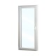 Plastové balkonové dveře jednokřídlé 78x208 cm (780x2080 mm), bílé, otevíravé i sklopné, LEVÉ