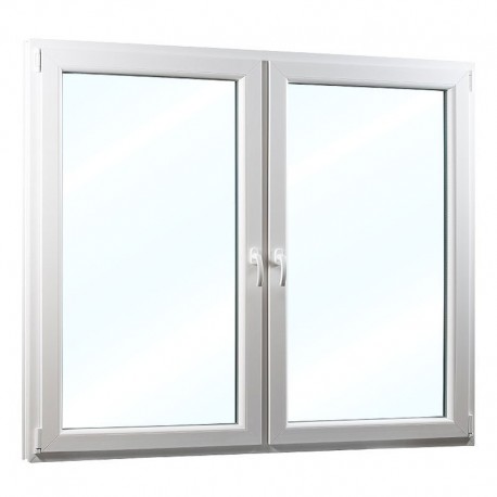 Plastové okno dvoukřídlé se sloupkem 178x154 cm (1780x1540 mm), bílé, PRAVÉ