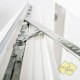 Jednokřídlé plastové okno 50x50 cm (500x500 mm), bílá|zlatý dub, otevíravé i sklopné, PRAVÉ - detail