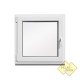 Jednokřídlé plastové okno 80x80 cm (800x800 mm), bílá|zlatý dub, otevíravé i sklopné, LEVÉ
