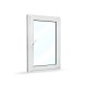 Jednokřídlé plastové okno 80x120 cm (800x1200 mm), bílá|zlatý dub, otevíravé i sklopné, PRAVÉ - interiér - mikroventilace