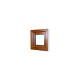 Jednokřídlé plastové okno 50x50 cm (500x500 mm), bílá|zlatý dub, otevíravé i sklopné, LEVÉ - pohled z exteriéru