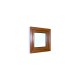 Jednokřídlé plastové okno 60x60 cm (600x600 mm), bílá|zlatý dub, otevíravé i sklopné, PRAVÉ - pohled z exteriéru