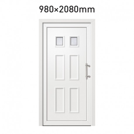 Plastové hlavní vchodové dveře 980 x 2080 mm - DOLOMIT