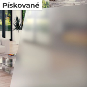 Plastové okno 800x1000 mm levé konfigurace ornament skla pískované