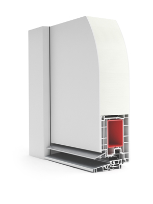 Profil vchodových dveří P-Line Premium Door s oboustranným překryvným panelem 85 mm